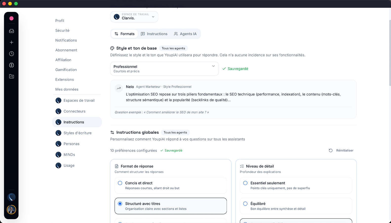 espace de travail YOUPI LOVE