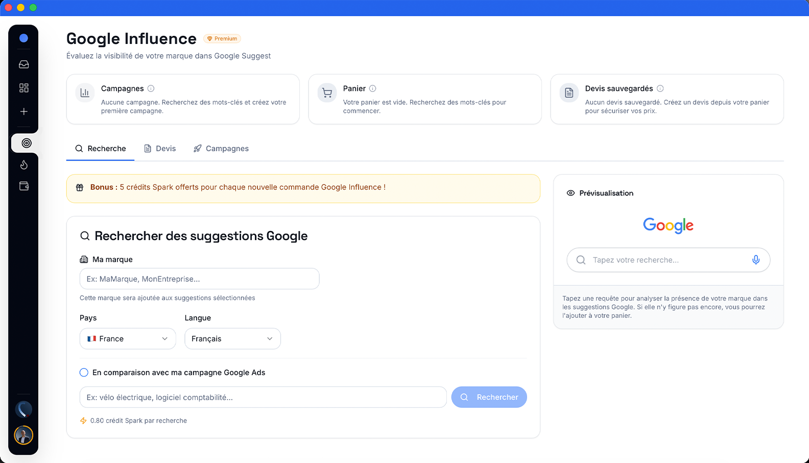 Google suggest - France - YOUPI BLUE