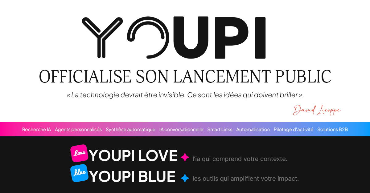 Image de lancement officiel de YOUPI LOVE et YOUPI BLUE - Marc STELIGA - France - Normandie - Belgique